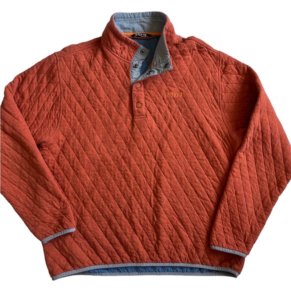 Orvis Other - Orvis Trout Bum Quilted Snap Sweatshirt snapping